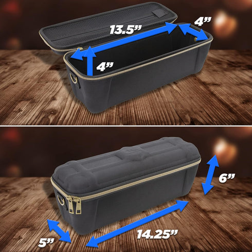 CASEMATIX Card Case Holder for Trading Cards - 1000 Card Game Case with 5 Removable Dividers and Shoulder Strap
