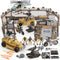 JOYIN Military Base Toys Set - Includes Military Base, Vehicles, Army Men Action Figures, and Weapon Gear Accessories