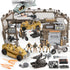 JOYIN Military Base Toys Set - Includes Military Base, Vehicles, Army Men Action Figures, and Weapon Gear Accessories