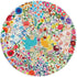 500 23" eeBoo Piece Puzzle - Blue Bird Yellow Bird Jigsaw Puzzle for Adults, Circular with Diameter Made with Recycled