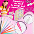 Hello Kitty A5 DIY Journal Kit for Girls Teens Kawaii Spiral Notebook Hair Clips Keychain Bookmark Stickers Cute Stuff