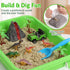 3 4 5 6 7 8 AGENTLAN Dinosaur Sensory Bin, Dinosaur Dig Sensory Toys with Play Sand for Toddlers Boys and Girls, Kids
