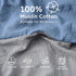 100% 2 Pack 52"x28" Yoofoss Muslin Crib Sheets for Boys Girls Cotton Fitted Baby Crib Sheet Soft and Breathable
