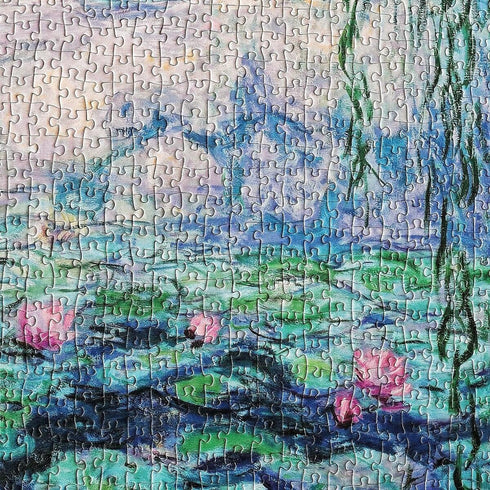 Moruska Water Lilies by Claude Monet 1000 Piece Jigsaw Puzzle, Museum Collection Famous Paintings