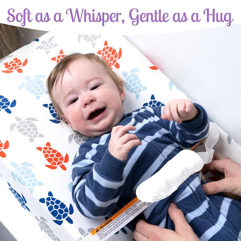 GROW WILD 3 Pack Changing Pad Cover | Soft & Stretchy Jersey Cotton | Diaper Changing Pad Covers for Boys and Girls