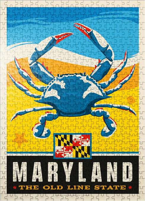 MyPuzzle Maryland: The Old Line State - Premium 500 Piece Jigsaw Puzzle for Adults