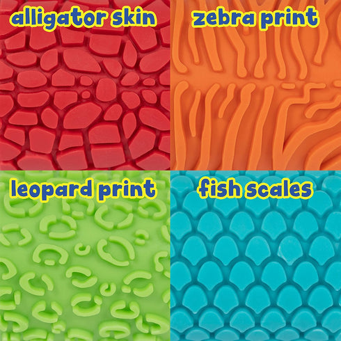 2 Set 4 2+ READY LEARN Paint & Dough Animal Rockers | of | Ages | Easy-grip Arts and Crafts Stampers for Kids | DIY