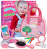 Toddler Play Purse for Kids with Accessories, Pretend Makeup, Keys, Smartphone, Dress Up Toy Purse