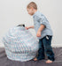 Baby Car Seat & Nursing Cover with Drawstring Carry Bag in Cute Feather Design, 4 in 1 Multi-Use Canopy