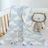 Cozy 40x30 Living Textiles Blue Clouds Chenille Soft Baby Blanket Reversible Premium Fabric for Best Comfort