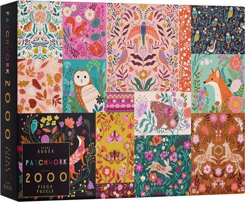 Elena Essex 2000 Piece Jigsaw Puzzles for Adults - Patchwork Animal Bird Puzzle, Size 39x30 inches