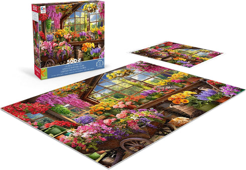 Ceaco Colorful Potting Shed 500 Piece Jigsaw Puzzle