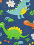Kids Storage Basket with Blue Dinosaur Pattern, Rectangle Laundry Hamper, Baby Toys Storage Box with Handles for Boys