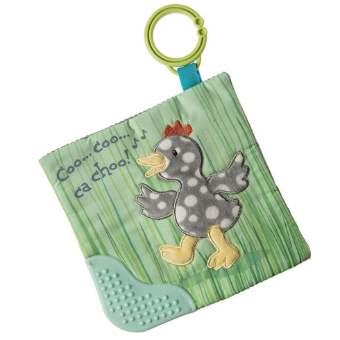 Mary Meyer Crinkle Teether Toy, Rocky Chicken, 6 x 6-Inches with Baby Paper and Squeaker