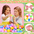 Lavwix 512Pcs 2.4" Pastel Easter Eggs, Fillable Plastic Easter Eggs Empty Colorful Eggshell Bulks for Easter Hunt