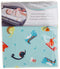 Dinosaurs Deluxe Flannel Changing Pad Cover - Fully Elasticized Cotton Flannel, Fits Standard 16 in x 32 in