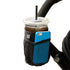 J.L. Childress Black Cup 'N Stuff Universal Stroller Cup Holder with Cell Phone Pocket for Strollers, Wheelchairs,