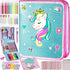 Unicorn Washable Markers Set with Glitter Pencil Case, Art Supplies for Kids