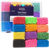 Special Supplies Fun Foam Modeling Foam Beads Play Kit, 12 Blocks Educational Clay for Arts Crafts, Reusable Container