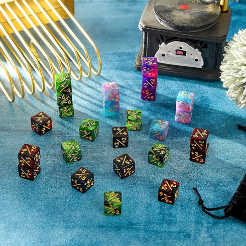 Sumind 48 Pcs Magic Life Counter Dice, 1/+1 Counters for MTG CCG TCG Cards Gaming Accessory