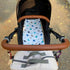 Baby Stroller Leather Armrest Handle Cover, Brown Compatible with Mima Xari Stroller, Protective Bumper Sleeve