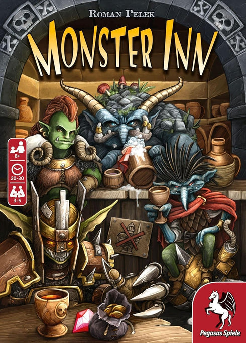 Monster Inn – Board Game by Pegasus Spiele for 3-5 Players – 20-30 Minutes of Gameplay for Teens and Adults