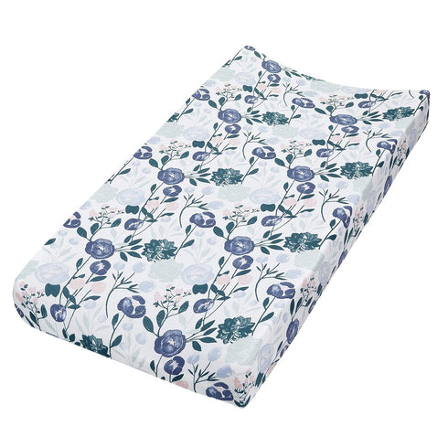 aden + anais Essentials Changing Pad Cover, 100% Cotton Muslin, Super Soft & Breathable, Tailored Snug Fit, Single,