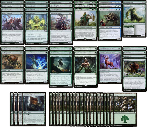 Green Massive Creature Deck - Custom Built Powerful 60 Card Deck for Modern Legal Magic The Gathering