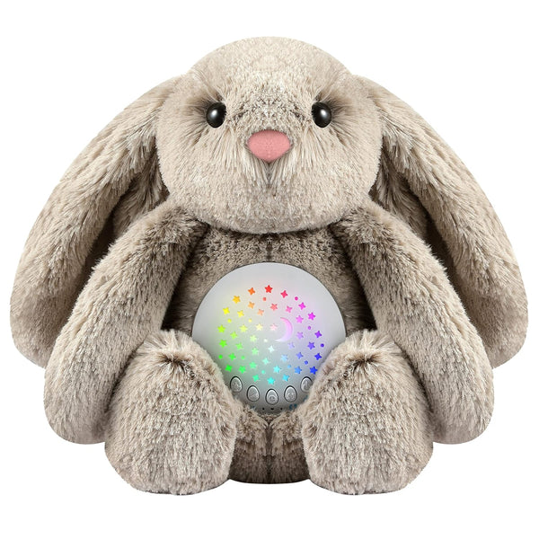 BEREST Baby Sleep Soother Bedtime Bunny with Starry Projector Night Light, Plush