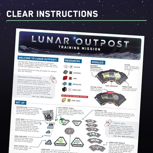 Ravensburger Lunar Outpost Board Game for Ages 10 and Up, Work Together to Build a Base on The Moon