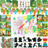 BenLouis 96Pcs Jungle Safari Party Favors Zoo Animals Coloring Books Crayons Sticker