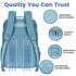 PILLANI Baby Diaper Bag Backpack - Large Travel Diaper Bags for Boys & Girls with Changing Pad