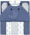Hudson Baby Unisex Baby Hooded Towel and Five Washcloths, Sailor Elephant, One