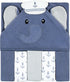 Hudson Baby Unisex Baby Hooded Towel and Five Washcloths, Sailor Elephant, One