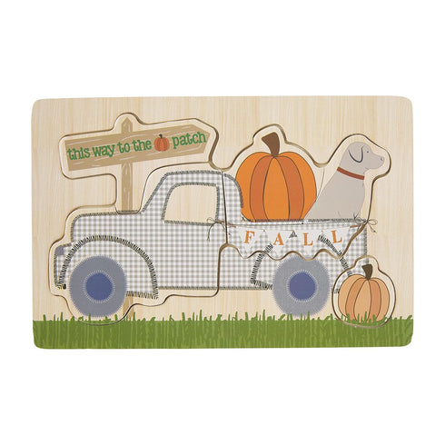 Mud Pie Pumpkin Patch Wood Puzzle