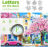 1000 (27.5" 19.7") Puzzles for Adults Pieces Urban Cherry Blossom Spring Street and Pink Vintage Car Art Jigsaw Puzzle