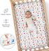 (3 Pack) (52" 28"), Set Set, GROW WILD Nautical & Ships Baby Crib Sheets for Boys - Jersey Knit Fitted Sheet x Toddler