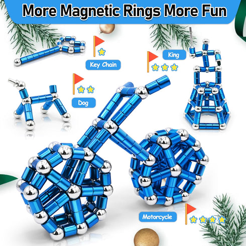 Magnetic Fidget Pen, Deformable Metal Gadget for Adults & Teens, Stress Relief Novelty Toy, Unique Birthday Mothers Day