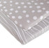 Ely's & Co. Bassinet Sheet Set 2 Pack 100% Jersey Cotton Grey and White Abstract Stripes and Dots