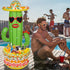 55" Summer Swimming Triumpeek Inflatable Cactus Cooler, Fiesta Cactus Ice Bucket Wearing Sombreros for Pool Hawaiian