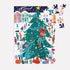 Galison Tree Decorating 130 Piece House Shaped Puzzle Ornament - Outdoors Tree Decorating Moment Under The Stars