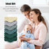 12 Pack 12x12 Inches, 100% MOON PARK Baby Washcloths, - Small Burp Cloths and Baby Wipes - Cotton Muslin Ultra Soft