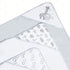 Set, 23-Piece Set, Spasilk Bath Hooded Towels & Baby Washcloths Baby Bath Essentials for Everyday Use, Gift Gray Lion