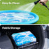 6ft Summer SLOOSH Splash Pad Sprinkler Mat - Tropical Leaves Outdoor Water Play Toys for Kids Dogs, Backyard Party