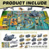33 1 Playset XDUOYJOY in Military Airplane Toy with Army Men Action Figures, Army Toys with Vehicles Tanks Trucks Plane