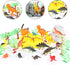 Prehistoric Dinosaur Playset – 45 Assorted Plastic Animal Figures with Storage Container for Kids