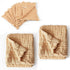 Daxue Natural Colored Cotton Muslin Washcloths & Swaddle Blankets Set - 5 Burp