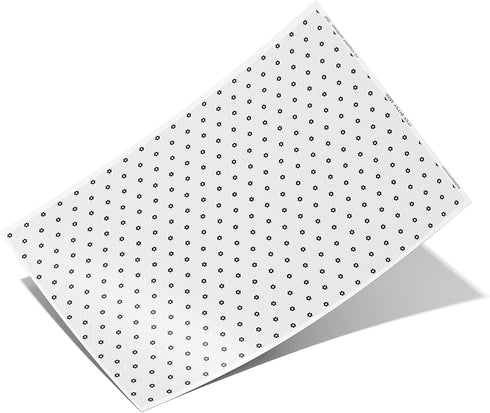 Itsy Bitsy Mini 1:12 12In 18In SF-O-WAL1597-PS-L Black and White Hexagon Flower Tile Dollhouse Flooring Wallpaper Scale