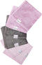 Copper Pearl 6 Ultra Soft Baby Bath Washcloths - Premium Large Soft Lily Towels (Purple/Lavender/Gray, 11" x 11")