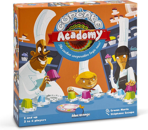 Blue Orange Games Cupcake Academy Board Game, Cooperative Game for 2 to 4 Players, Ages 8 & Up.
